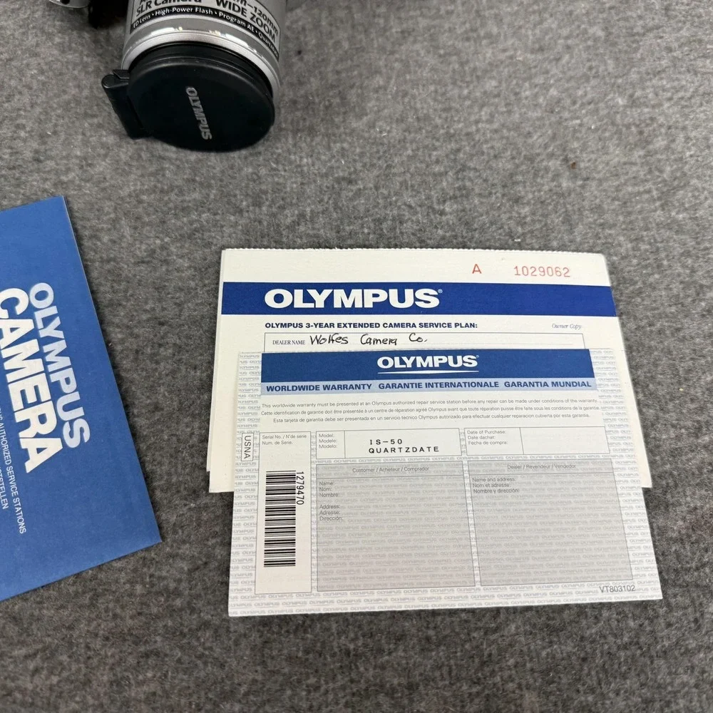 Olympus IS-500 35mm SLR Film Camera 28-120mm 4x Silver Tested‎ Working